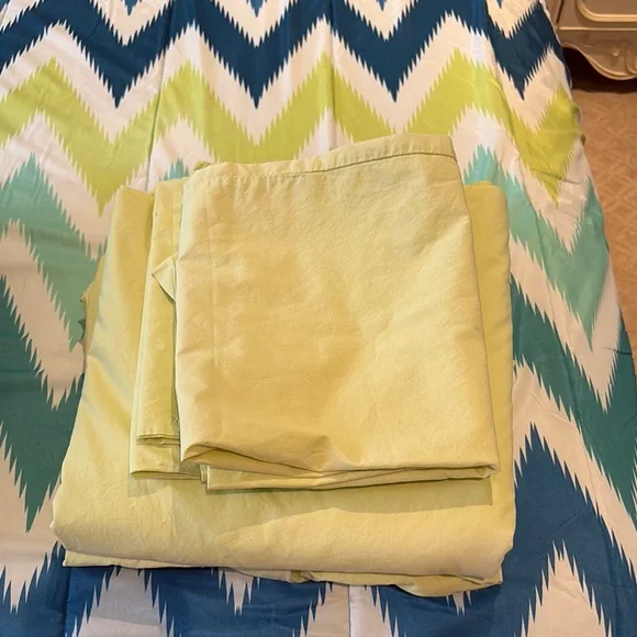 Chevron Pattern comforter - Blue and Green - Picture 2 of 6